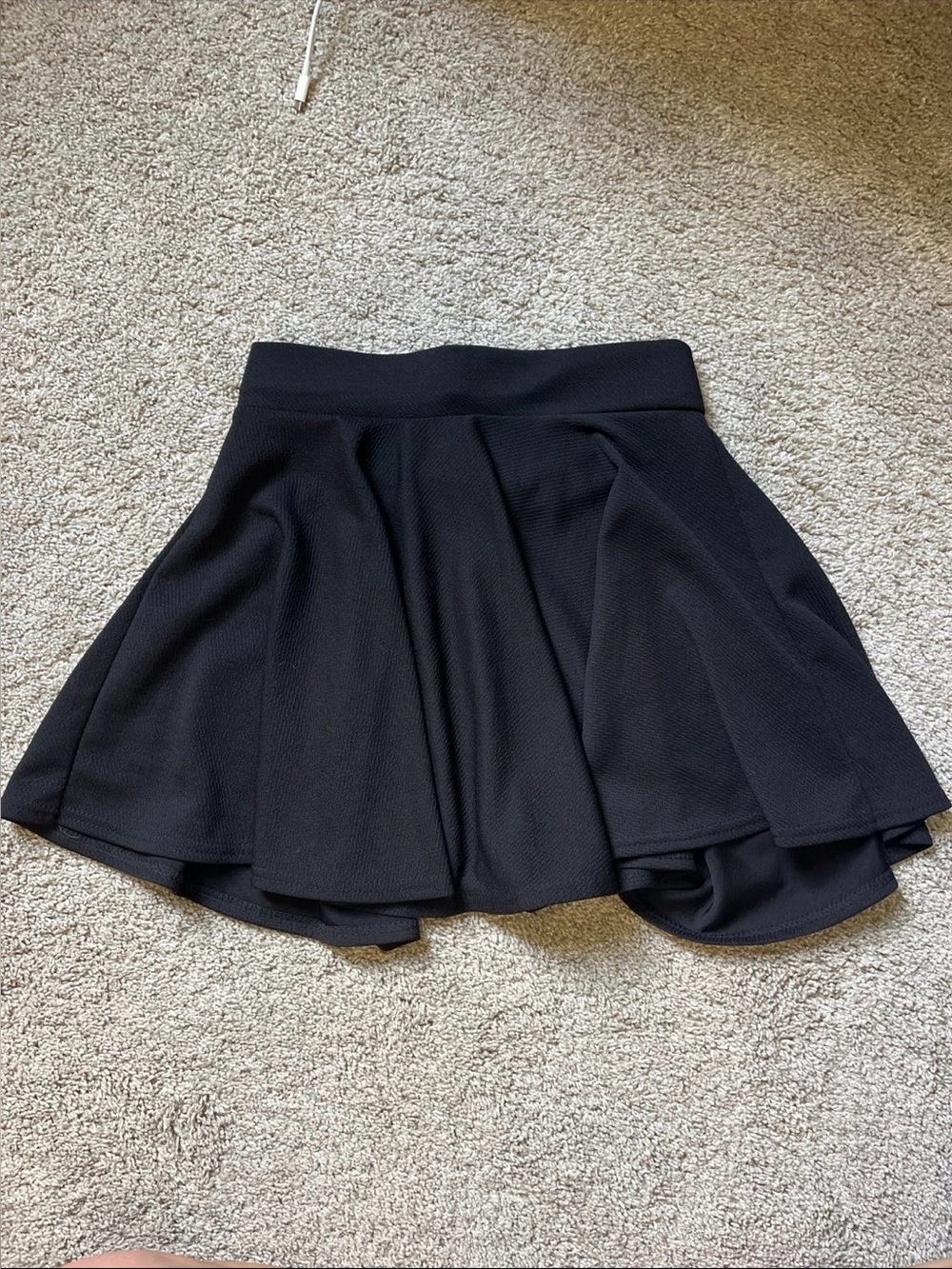 Hot Topic Black Circle Skater Mini Skirt